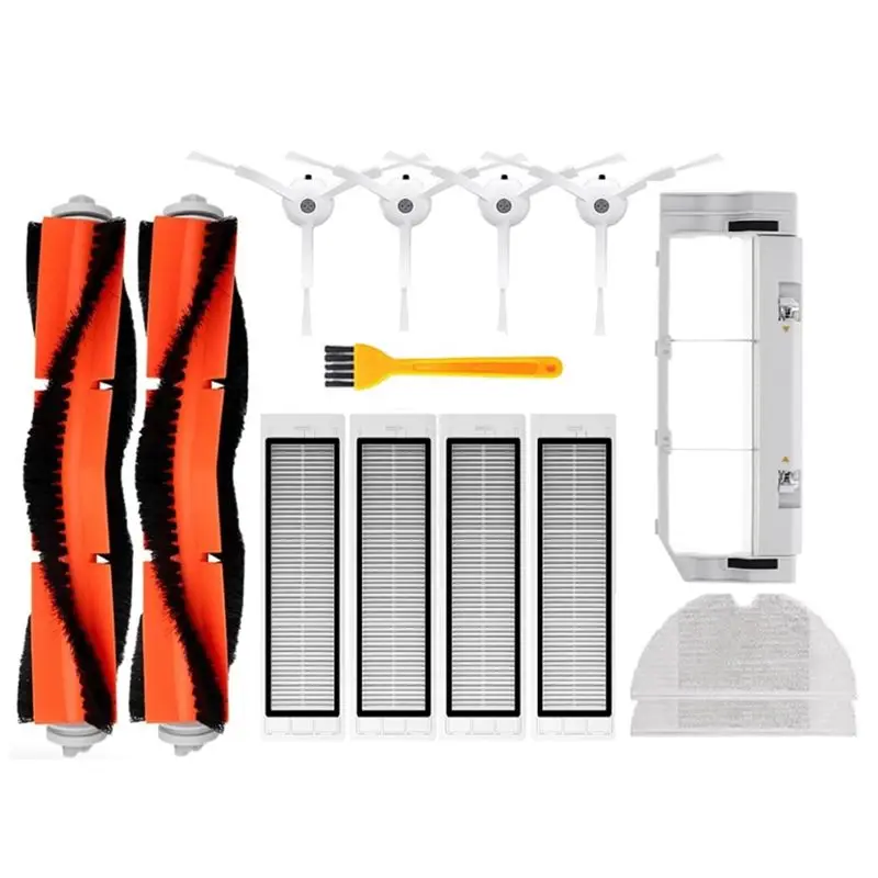 

Комплект роликовых щеток и салфеток для робота-пылесоса ABGG-Robot для Xiaomi Mi 1/1S Roborock S4 S5 S50 S51 Max SDJQR01RR SDJQR02RR SDJQR03RR