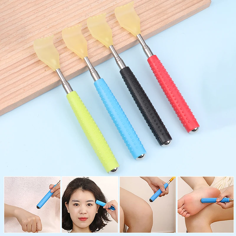 

Portable Back Scratcher Telescopic Scratching Massager Back Scraper Tickling Itch Body Scratch Stick With Steel Ball Gift