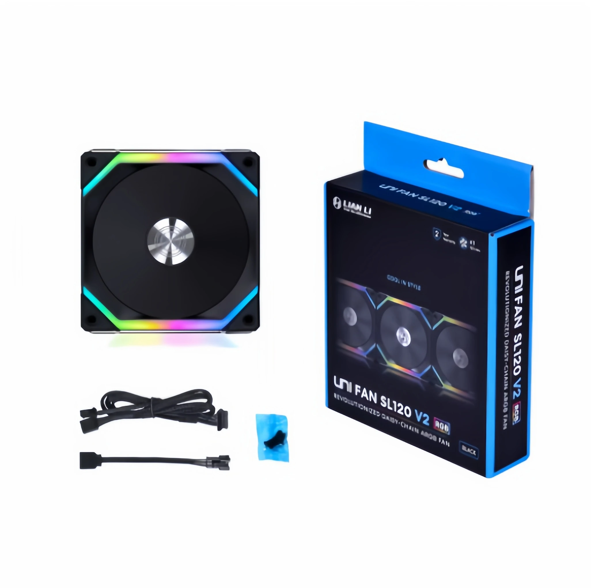 Lianli Building Blocks SL120 V2 upgraded version 28mm thickness chassis cold discharge heat dissipation building block fan
