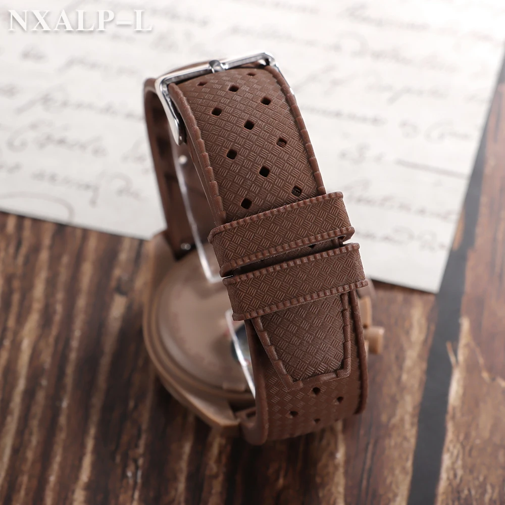 20 مللي متر 22 مللي متر حزام مطاطي استوائي ل Omgea ل سواتش ساعات سيليكون الفرقة ل أوريس ل سايكو للمواطن الإفراج السريع الساعات