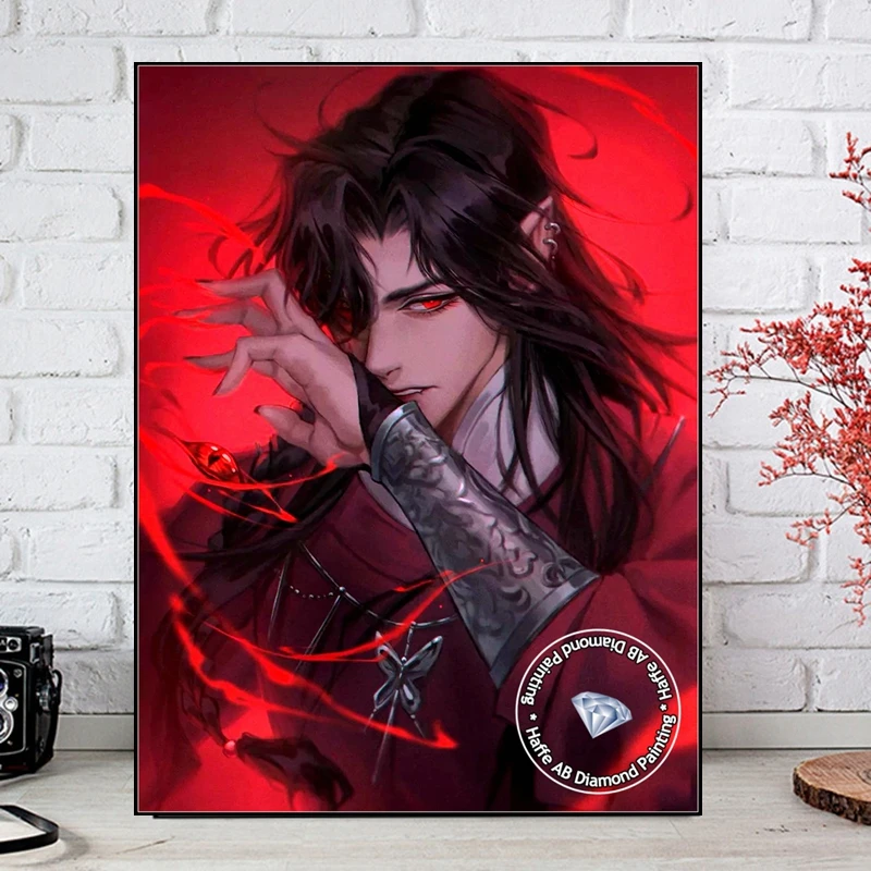 Anime Tian Guan Ci Fu Diamond Painting AB Full Drills Hua Cheng Xian Lian Heaven Official's Blessing Cross Stitch Art Decor