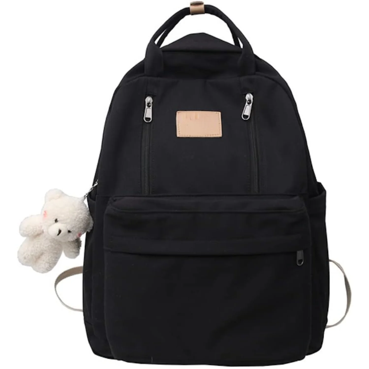 

Preppy Backpack with Plushies Cute Backpack for Teen Girls Light Academia Bookbags Aesthetic School Bag
