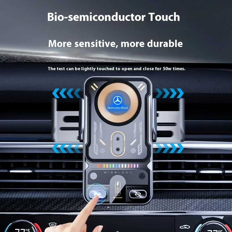 

Car Phone Holder Car Air Vent Clip Mount Mobile Phone Holder For Mercedes Benz W211 W203 W204 W210 W124 AMG W202 CLA W212