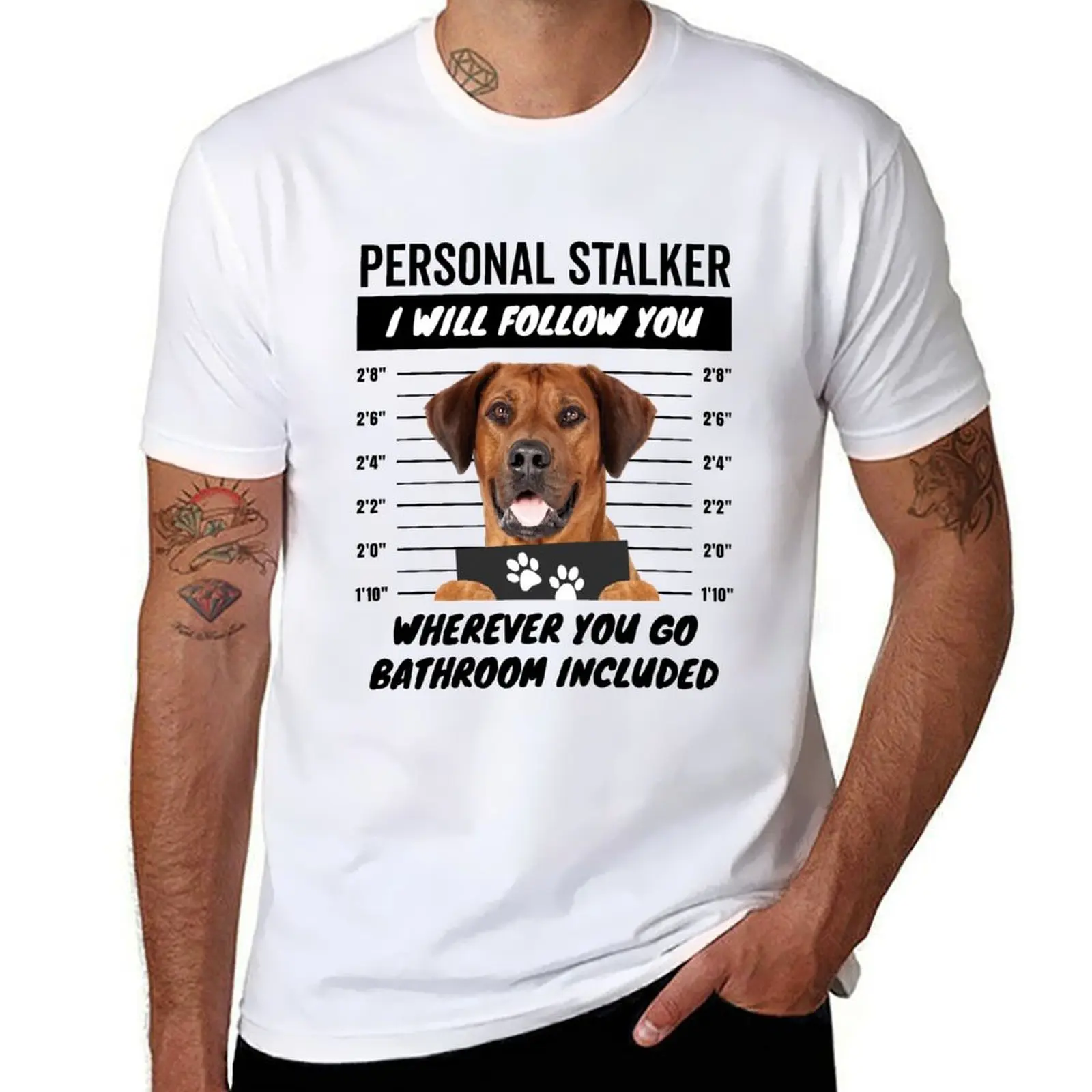 

t g graphic Dog Ridgeback man funny shirts man t – T-Shirt Stalker t Personal men for shirts mens Rhodesian shirts