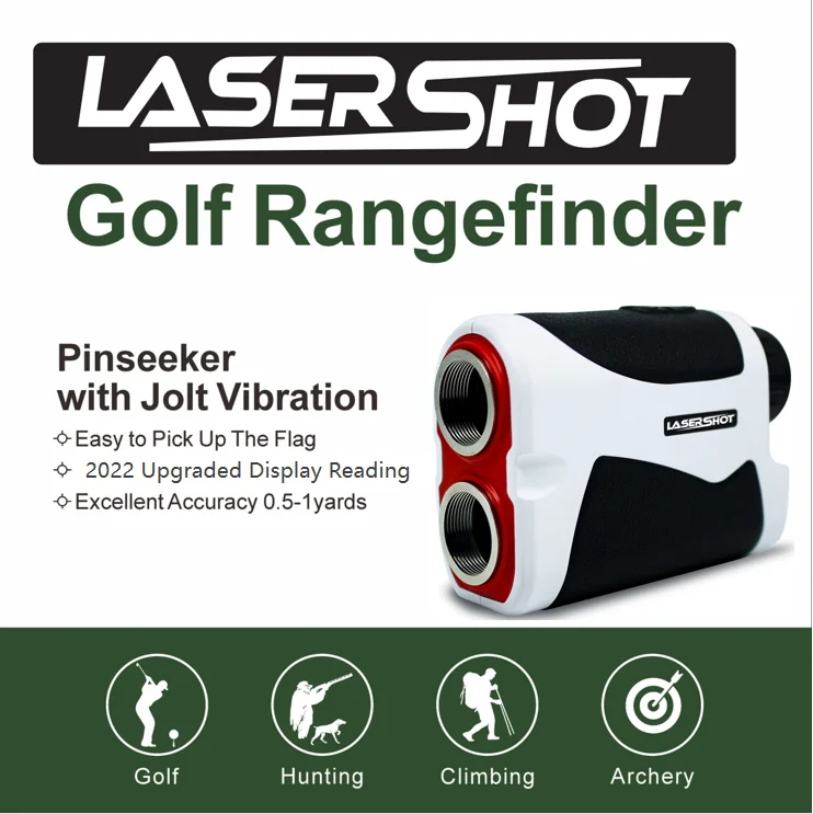 Golf Entfernungs messer Hang Flag-Lock mit Vibration Digital Golf Laser Entfernungs messer