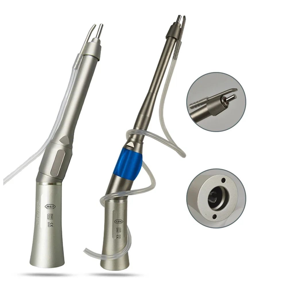 den tal Straight Handpiece Surgical 20 Degree Handpiece 1:1 Direct Drive Single External Water Spray Tip for den tistry imp lant