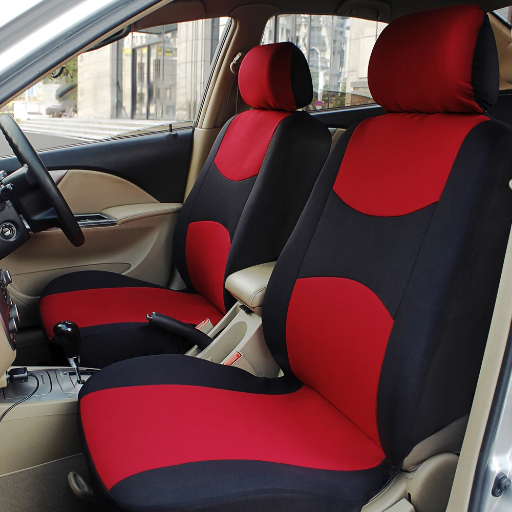 AUTO HIGH Universal Auto Seat Covers For Car Truck SUV Van 2 Seater Front Protector Front Pair Polyester