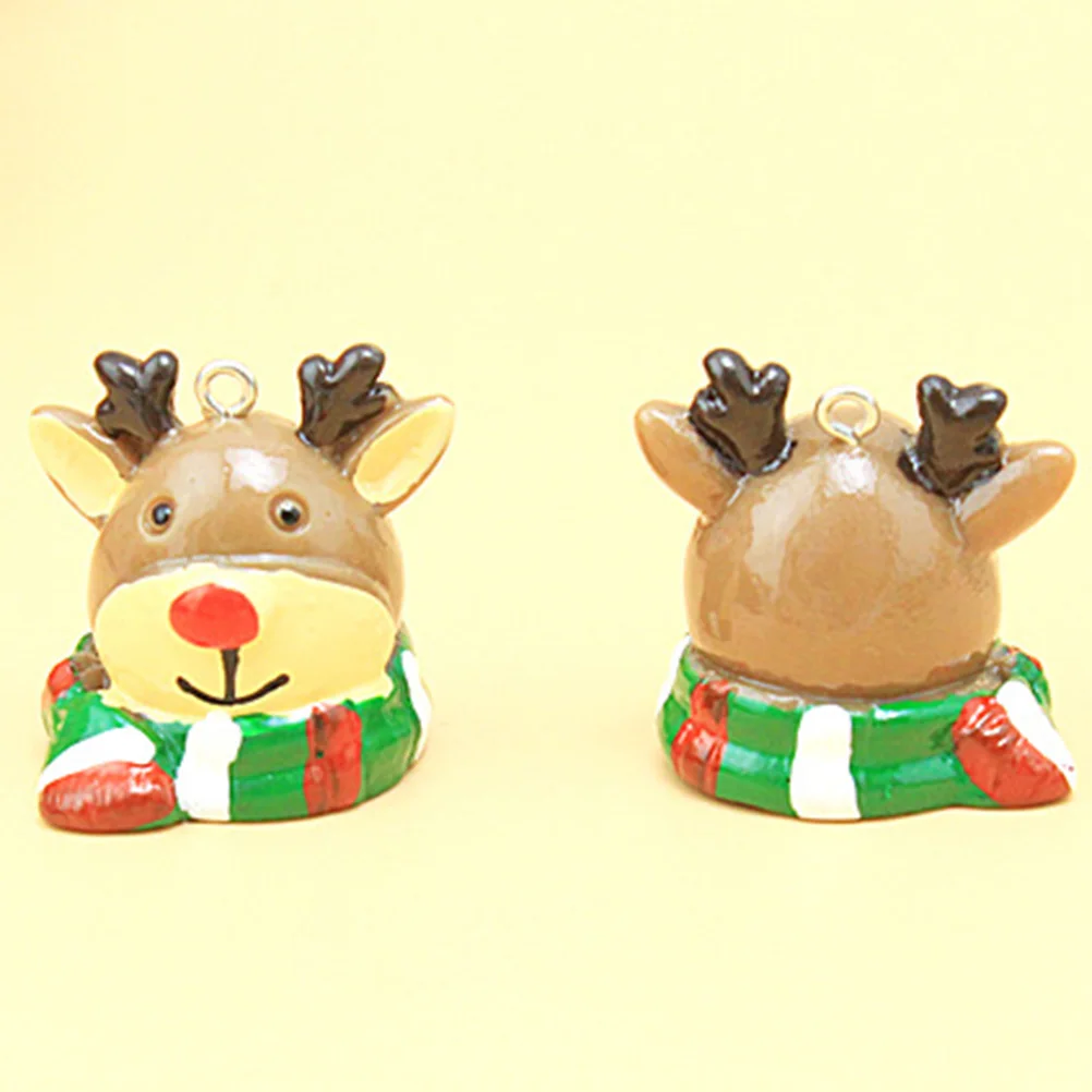 

12 pcs Resin Ornaments Christmas Gardening Props Miniature Decor Santa Claus Tree Snowman Reindeer