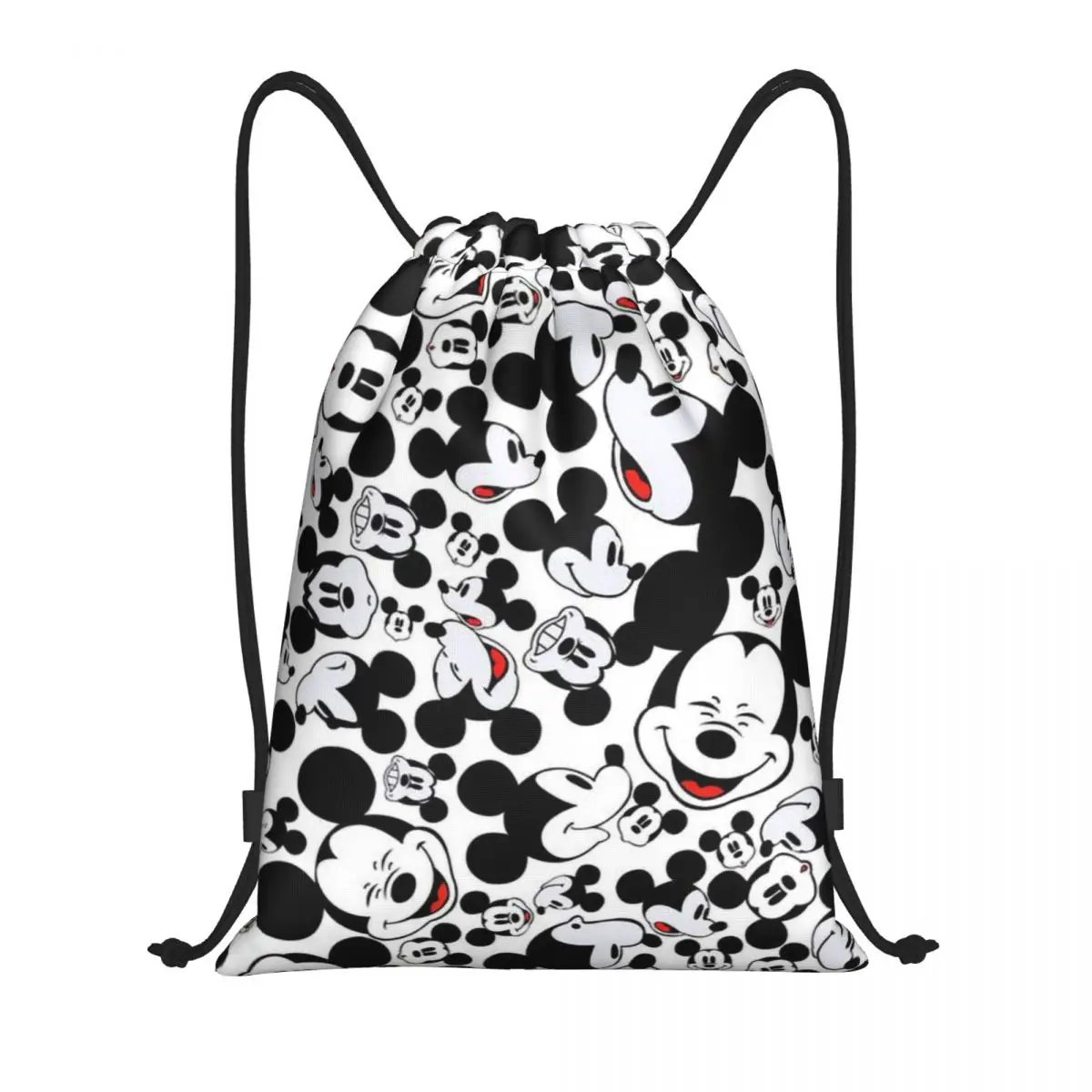 Custom Mickey Mouse Minnie Drawstring Bags for Shopping Yoga Backpacks Men Women Sports Gym Sackpack