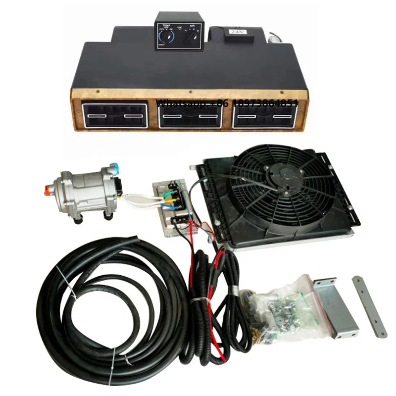 

Universal Automotive 12v 24v Ac Car Kit air Conditioning Ar Condicionado 12v