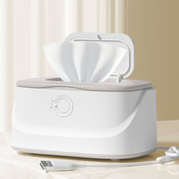 USB Baby Wet Tissue Warmer Box Night Light Warmer Intelligent Touch Temperature Adjustable Baby Wet Tissue Warmer