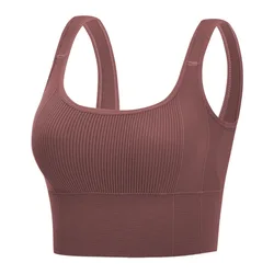 Square Collar Wide-shoulder Vest Tube Top Underwear Women's Beautiful Back Wrapped Chest Wholesale Camisole Sports No Steel Ring