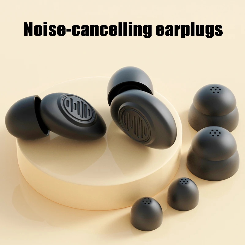 

Беруши для сна с шумоподавлением, многоразовые силиконовые беруши с сильной звукоизоляцией, несколько размеров насадок.