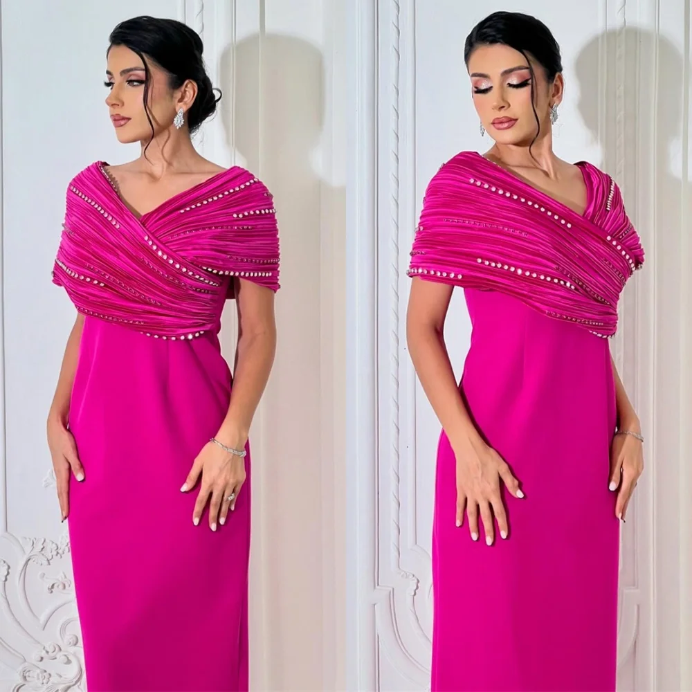 

Customized High Quality Jersey Evening Dress Luxury Off the Shoulder Homecoming Dresses Temperament Special Occasion Gowns