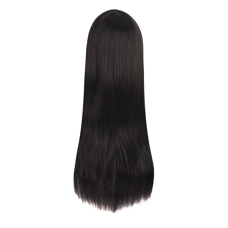Kawakami Tomie Cos Perücke Spiel Identität V Rolle Modellierung Schwarz Langes Glattes Haar Anime Hexe Gläubige Cosplay Micro Roll Haar