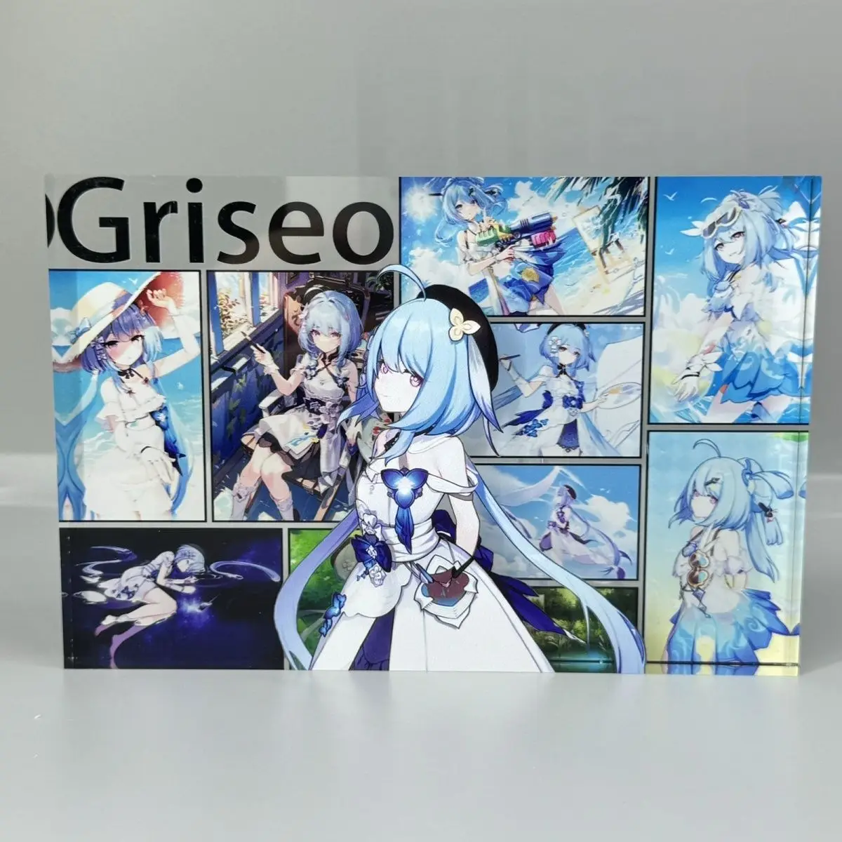 

Anime Honkai Impact 3 Griseo Cosplay Acrylic Birthday Brick Card Standing Sign Display Ornament Accessories Halloween Xmas Gift