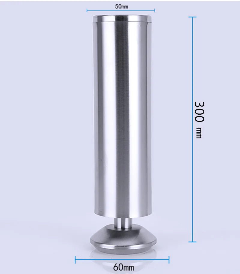 Adjustable Stainless Steel 6-30cm Furniture Legs Cabinet Table Sofa Bed Feet Furniture Legs Feet