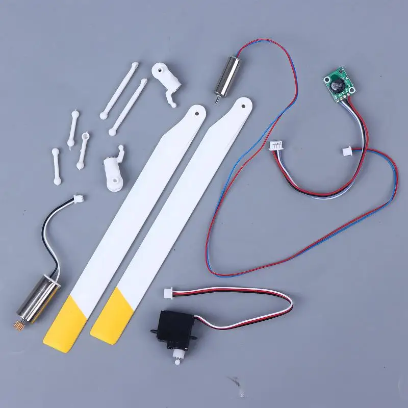 RC ERA C138 Bell 206 Helicopter Upgrade Parts-Main Rotor Blades, Servo Motor & Swashplate Kit for RC Model Repair