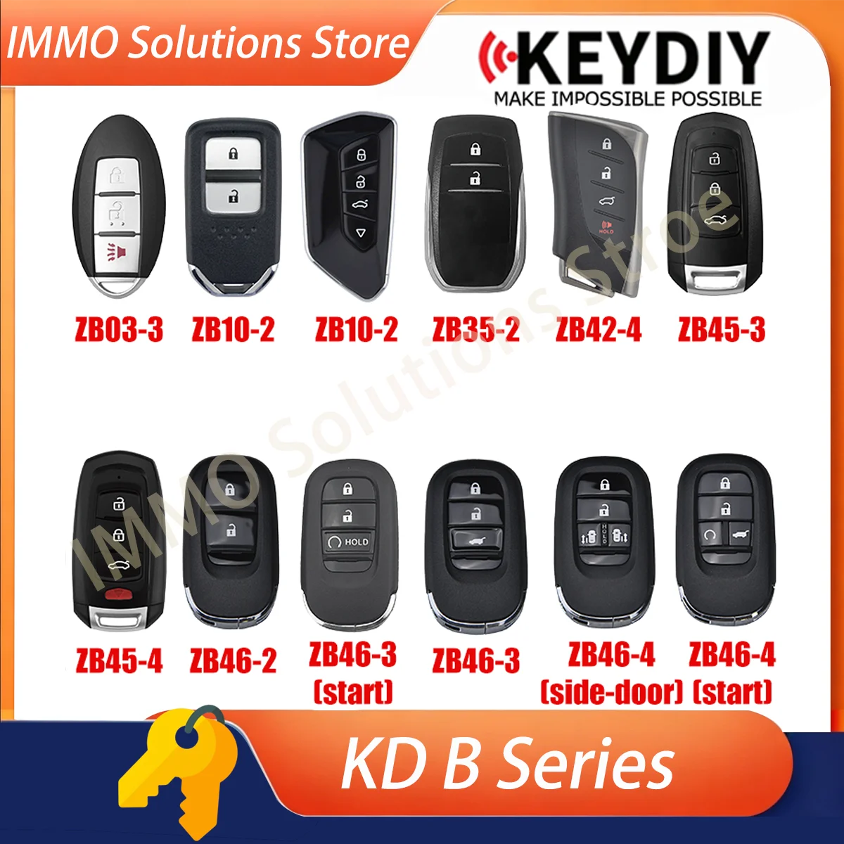 2PCS KEYDIY Key ZB03-3 ZB10-2 ZB25-4 ZB35-2 ZB42-4 ZB45-3 ZB45-4 ZB46-2 ZB46-3(start) ZB46-3 ZB46-4(side-door) ZB46-4(start)