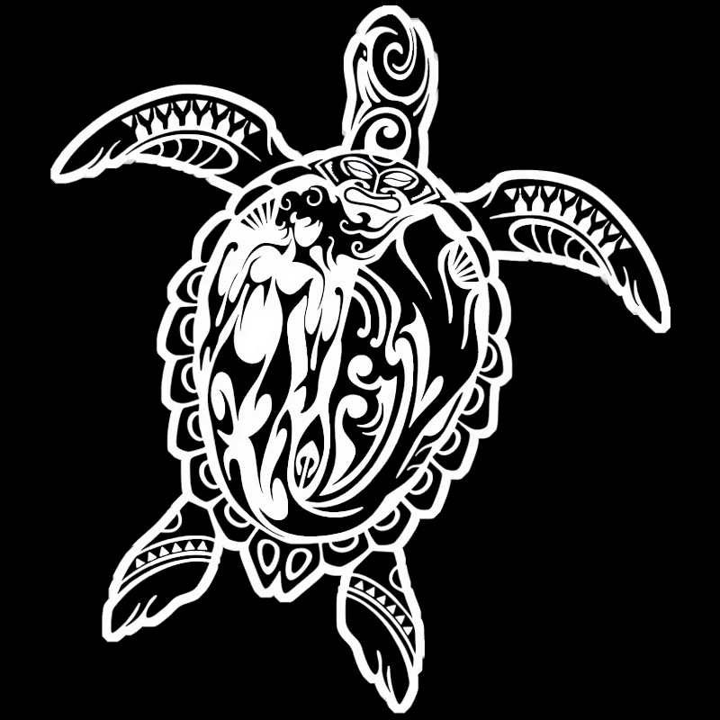 Sea Turtle Mermaid Ocean Tribal Fishing Boat Car Window Vinyl Decal Sticker Car Styling Car Accessories Pegatinas Para Coche