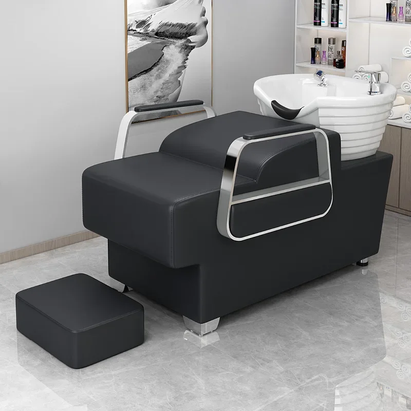 

Salon Chairs Hair Stylist Chair Washing Head Bed Basin Shaving Chairs Living Room Hair Professional Japanese Recliner Shaving