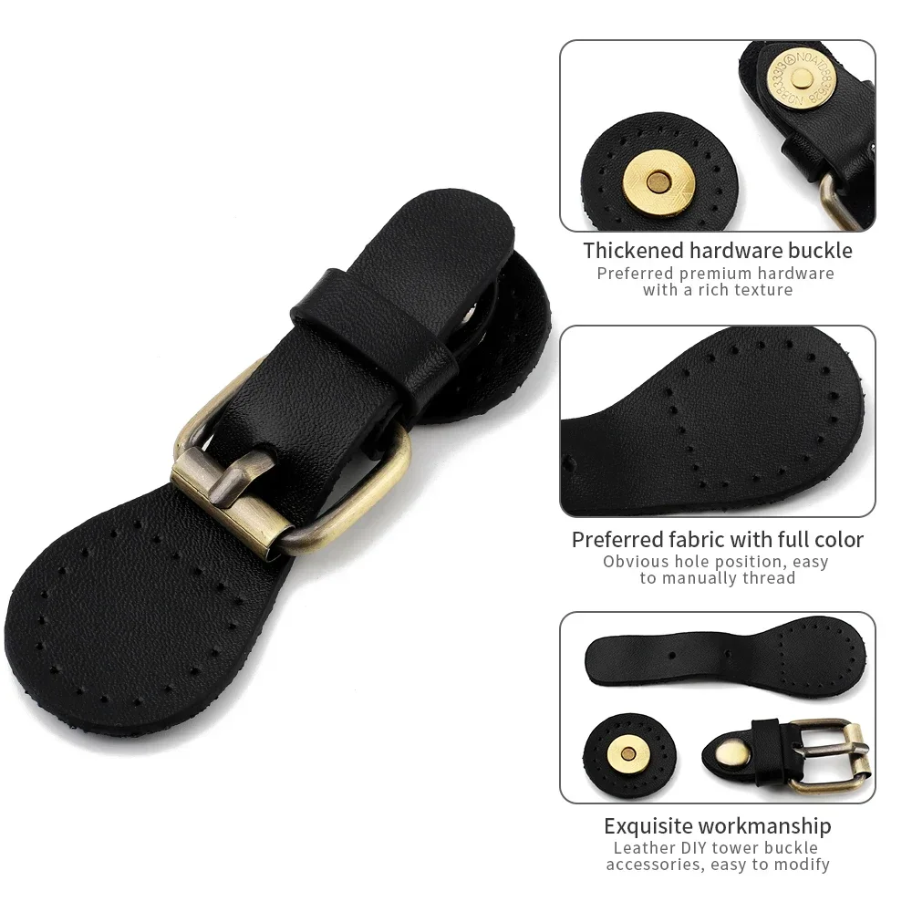 Leather Bag Clasp Metal Snap Bronze Hasp Buckle Wallet Handbag Button Magnetic Closure Replacement Bag Accessories