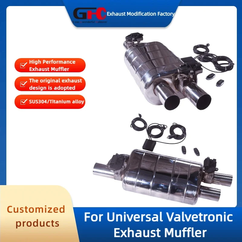 

GFC Universal Valvetronic Exhaust Muffler High-performance 304 Stainless Steel Valve Muffler
