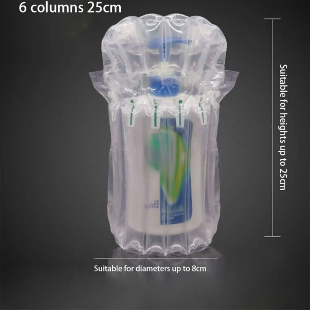 10Pcs/Set Wine Bottle Protector Bubble Bags Roll Film Protection Beer Glass Bottles Inflatable Packaging Bag Air Column Buffer