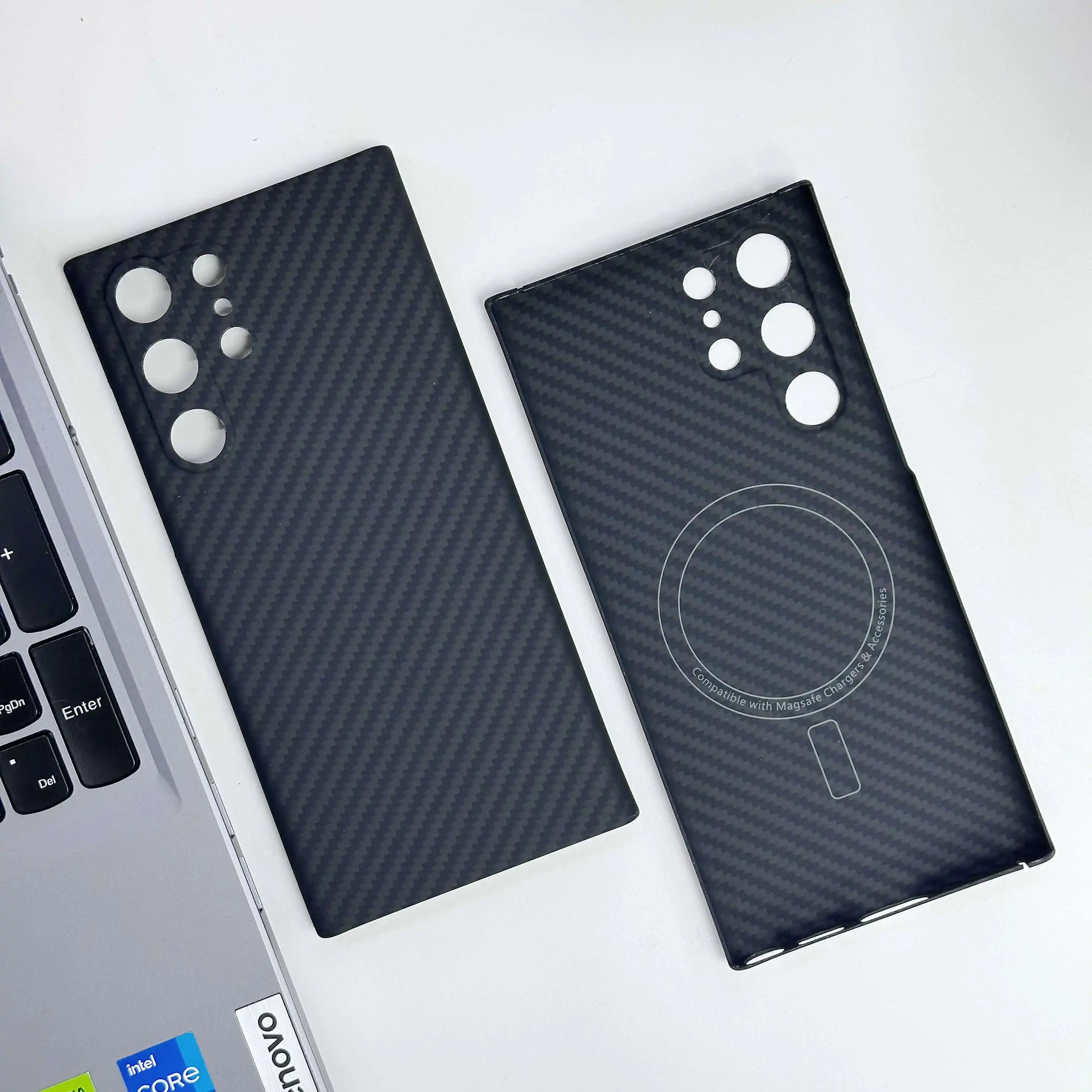 For Samsung Galaxy S22 Ultra, 1500D Kevlar Aramid Fiber Phone Case, Non-Magnetic/Magnetic Option,No Signal Interference