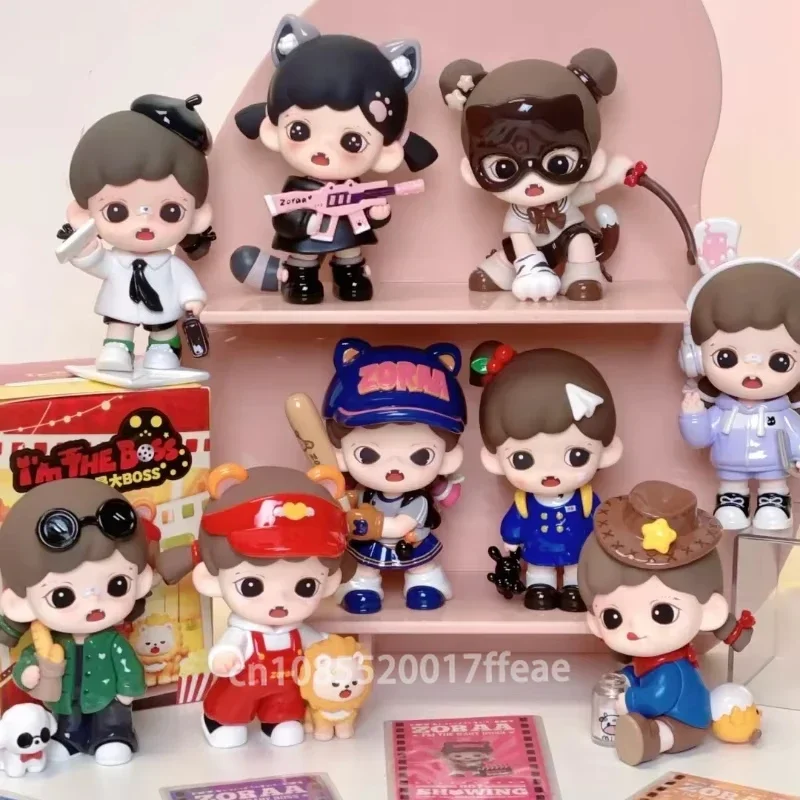 

Zoraa I'm The Boss's Series of Blind Box Toys Kawaii Anime Action Dolls Surprise Mysterious Box Desktop Ornaments Birthday Gifts