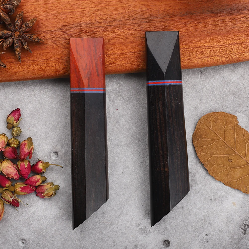 DIY kuchnia ochrona środowiska naturalne palisander + G10 ośmiokątny obieranie owoców szef kuchni uchwyt noża domowego narzędzie EDC — zdjęcie 7