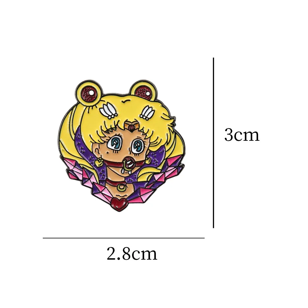 Cute Girl Badge Japanese Anime Character Inspiration Brooch Two-dimensional Gift Collection