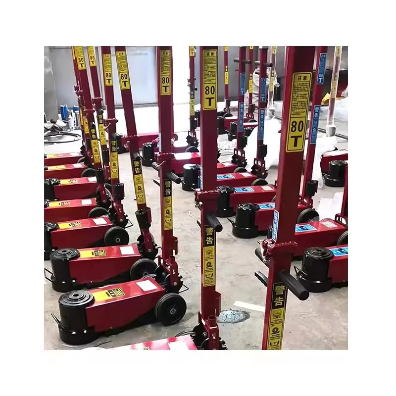 Workshop Tools Truck Lifting 80Ton  100ton  120ton 0.8-1.2Mpa Long Arm Hydraulic Air Floor Jack for Europe Market