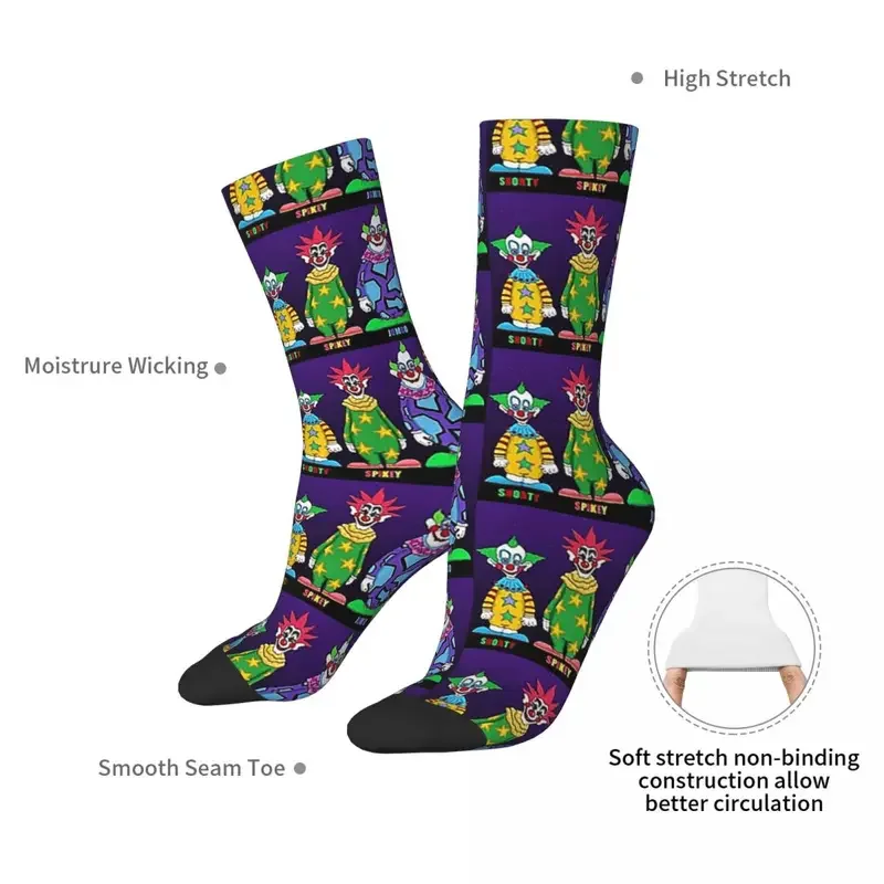 Y2K Killer Klowns From Outer Space Harajuku Super Soft Stockings All Season Long Socks For Man'S Woman'S Birthday Present