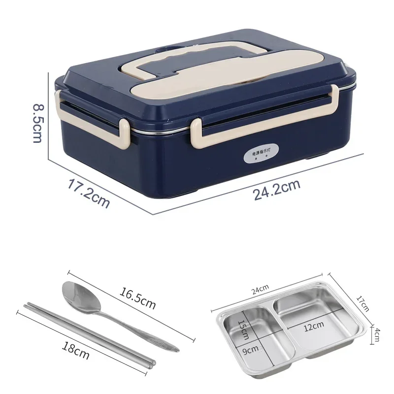 Eat Lunch Electric Lunch Box Household Appliances  Stainless Steel Food Warmer  Kitchen ﻿