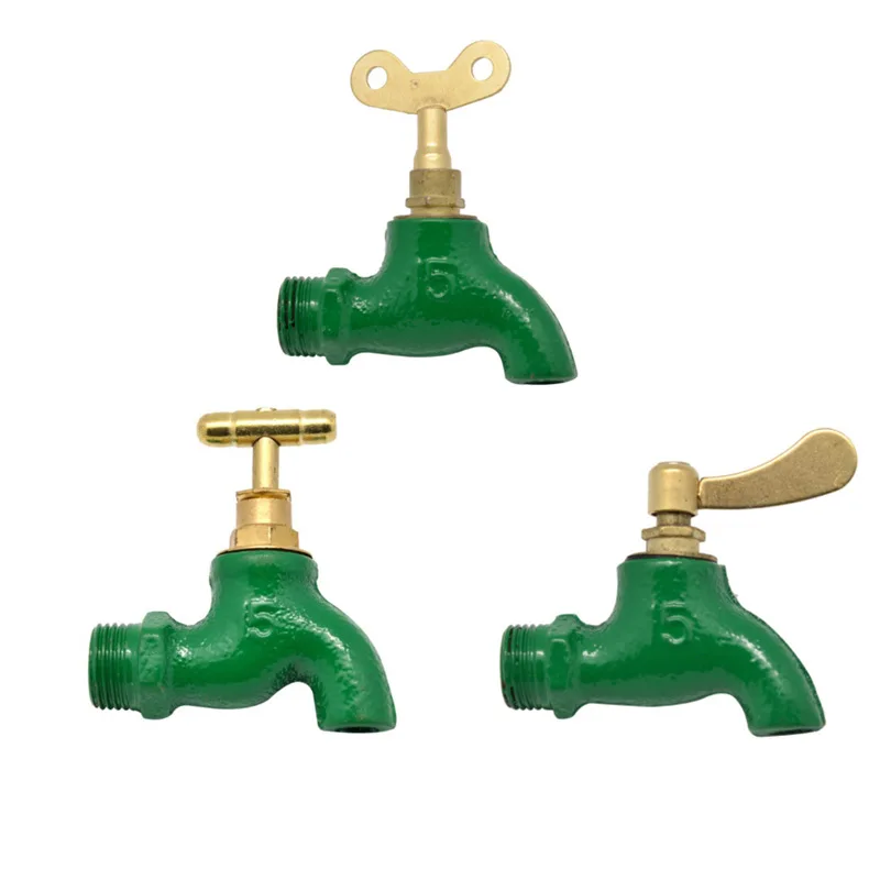 

New Faucet Extenders Outdoor Antifreeze Garden Zinc Alloy Villa Watering Cold Faucet Single Outlet Spout Horticultural Spout