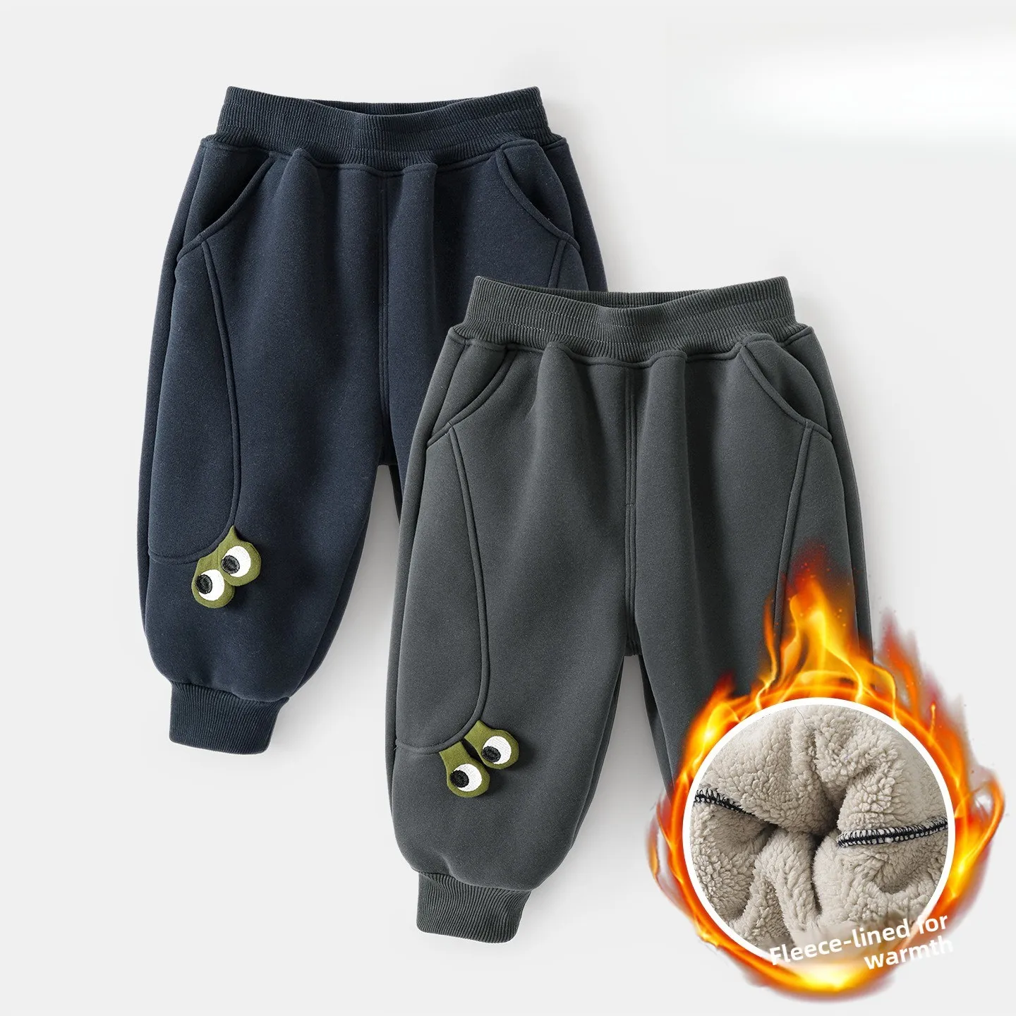

Children's Velvet Trousers Boys' Winter Clothing Girls' Winter Warm Pants Baby Autumn and Winter Children's Trousers