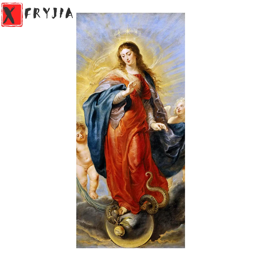 

5D DIY Diamond Embroidery Hot selling home art, Virgin Mary, angel religion Picture Of Diamond Painting Cross Stitch Mosaic