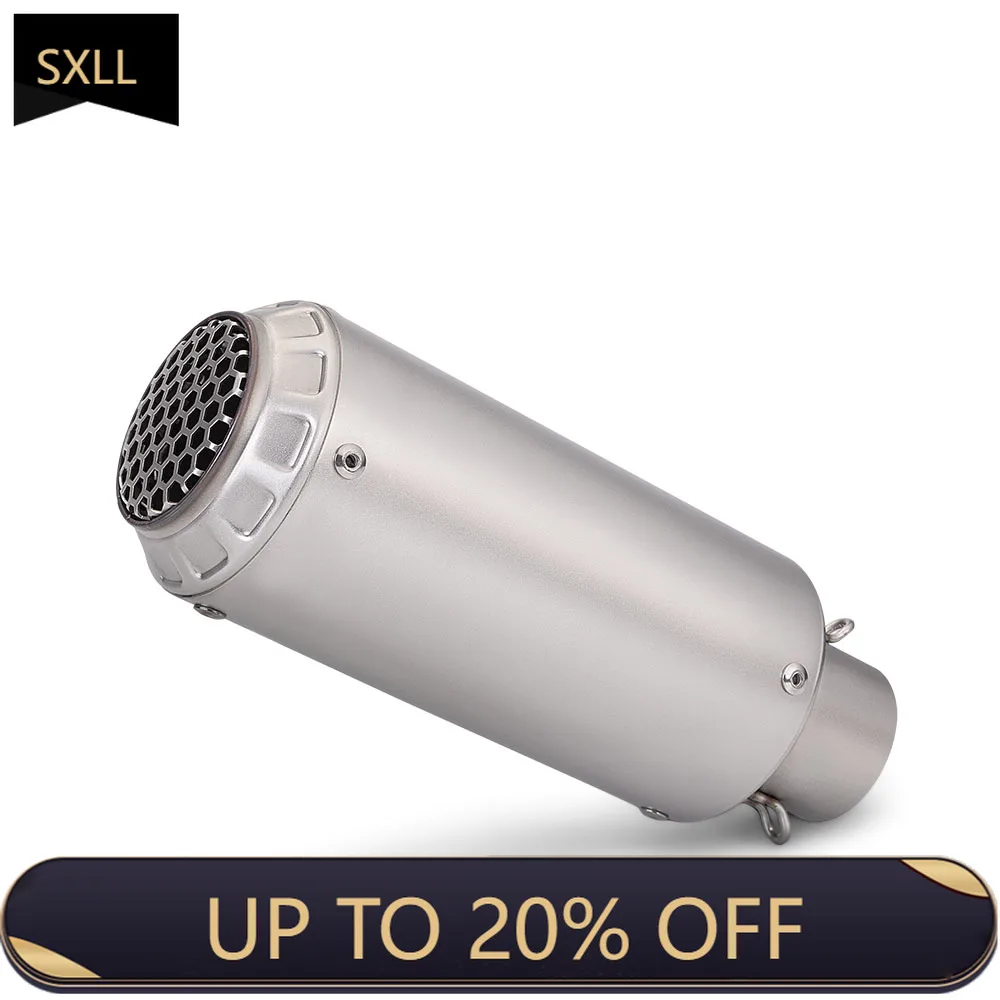 

SXLL Motorcycle Exhaust Silenciador R1 R3 Pcx Nmax Aerox Z400 Z250 Z650 Cbr150r Cbr250rr R15v3