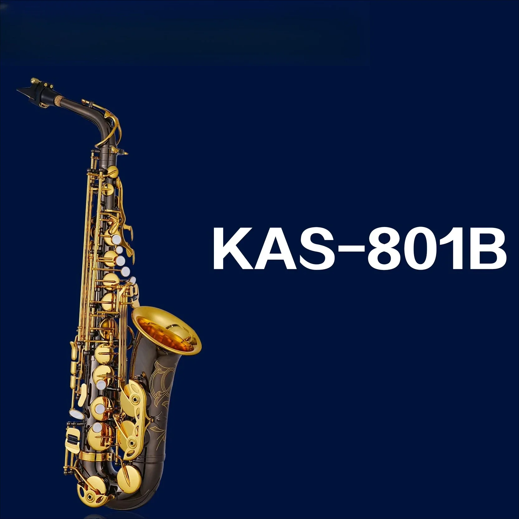 KUNO KAS-801 Eb Alto Saxophone Black Lacquer Student Beginner Professional Performance Woodwinds