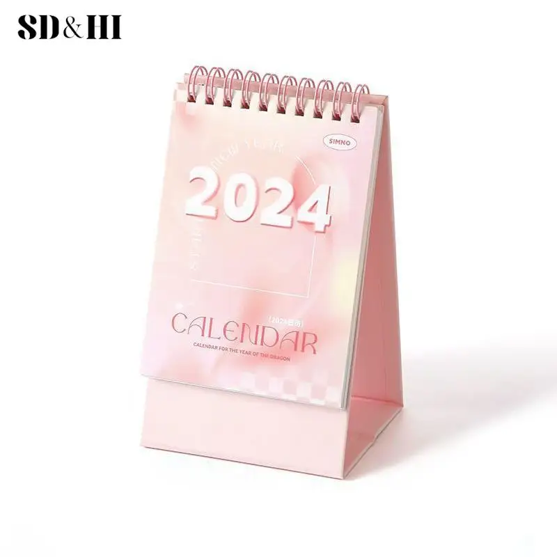 2024 Year Calendar Creative Minimalist Calendar Student Office Desktop Decoration Portable Monthly Calendar For Recording Events