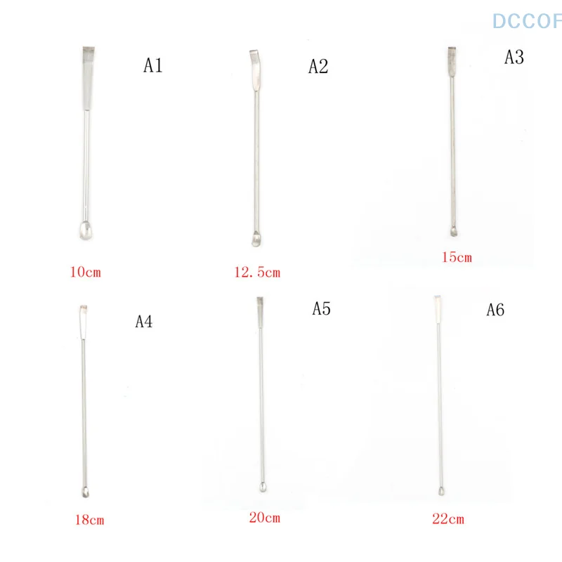 1pc Stainless Steel Lab Micro Spatula Medicine Spoon Scoop Shovel Pharmacy