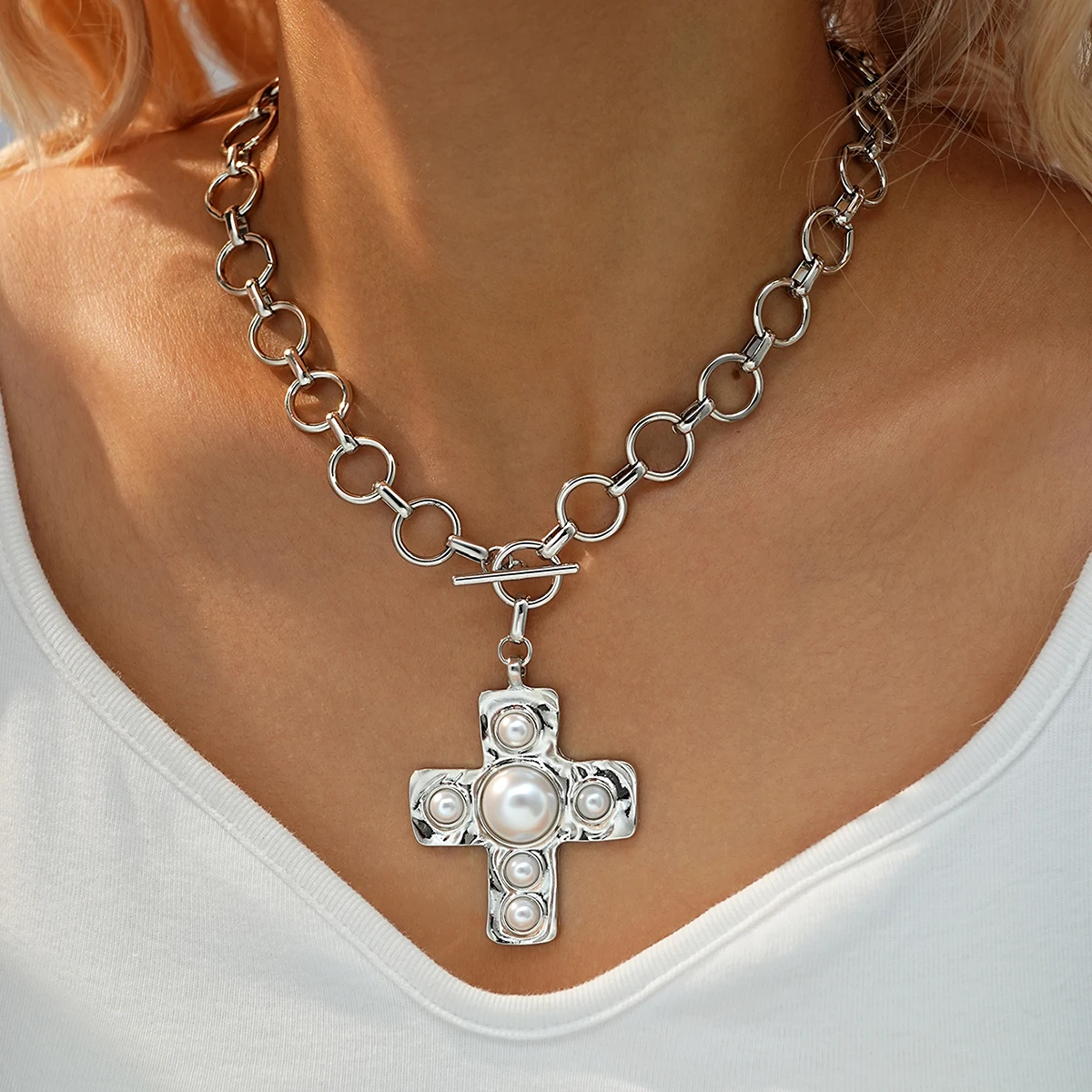 Goth Cross Pendant …