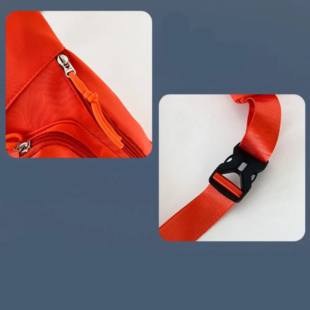 Marsupi semplici Borsa a tracolla in tinta unita Borsa a tracolla Borsa a mezzaluna Borsa a banana Marsupio da corsa in stile coreano di grande capacità da uomo