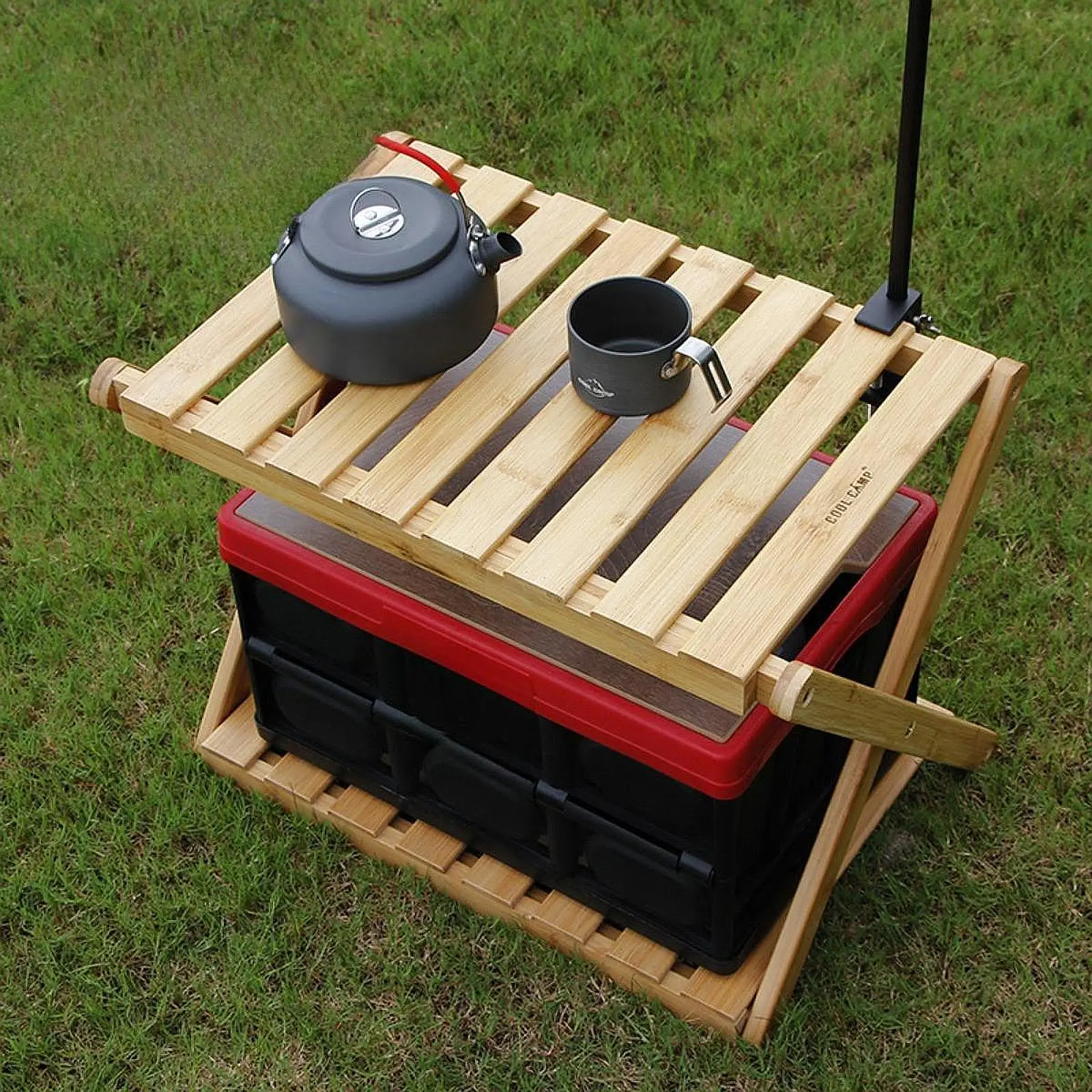 

Outdoor Camping Storage Rack Folding for Picnic Backyard Camping Kitchen