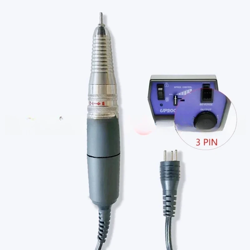

UP200 nail art machine handle 3 Pin Core Electric Manicure Pen 35000 RPM Electric Nail Drill Handpiece Nail Art Pedicure Tools