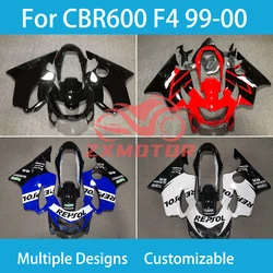 Carenados de carrocería de motocicleta CBR 600 F4 1999 2000, juego completo de piezas de carrocería de estilo novedoso, Kit de carenado para Honda CBR 600 F 4 99 00