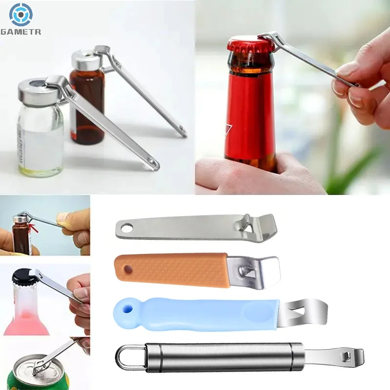 1pcs Portable Stainless Steel Oral Liquid Bottle Opener Nurse Tool Ampule Bottle Opener For Medicine & Beer Bottles