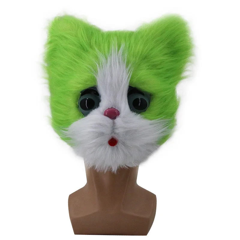 Halloween Plüsch-Katzen-Maskerade-Maske - Realistische Tiermaske Kostüm für Männer & Frauen – Detail 8