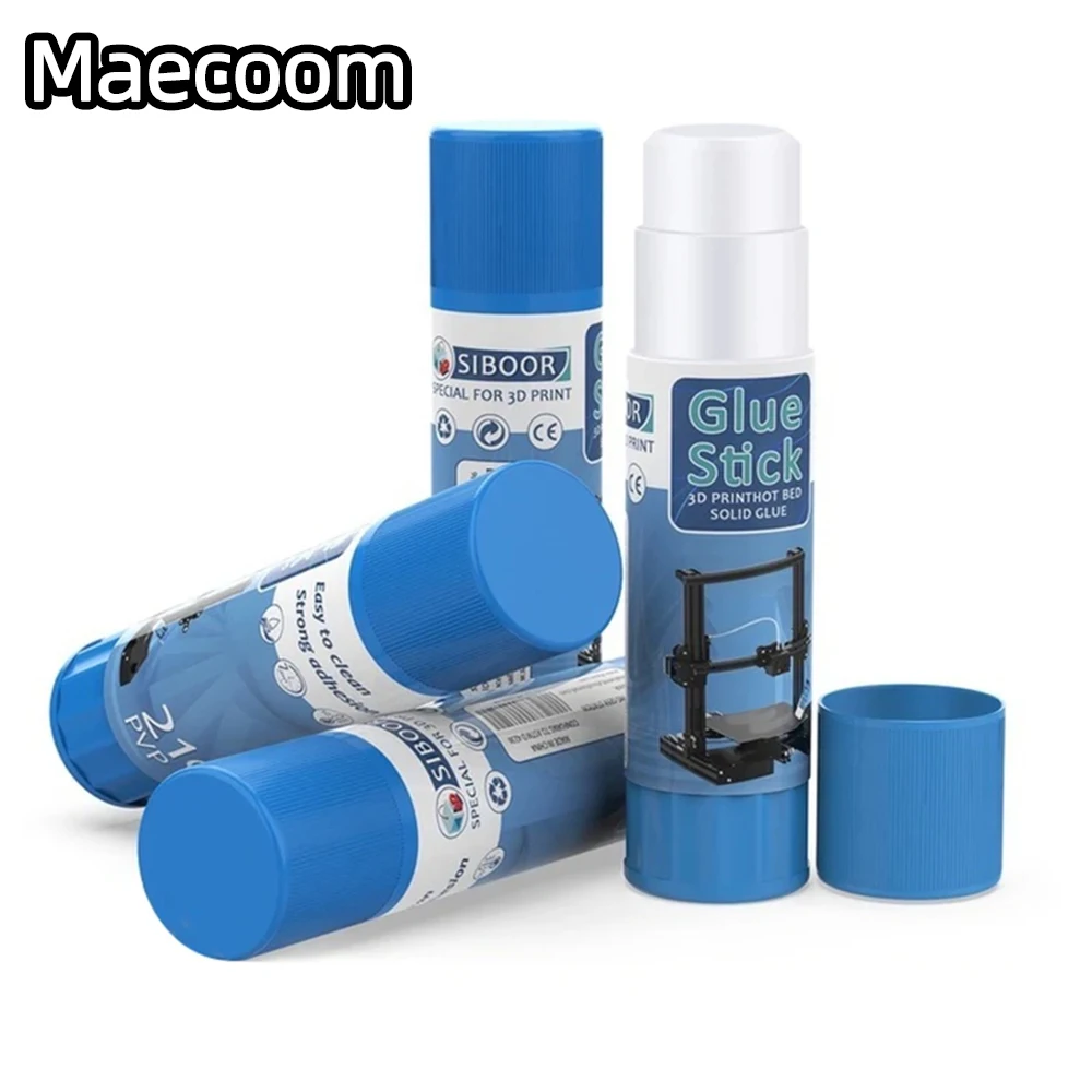 2PCS 3D Printer Glue Sticks PVP Solid Glue Sticks Non-toxic Washable for Hot Bed Platform Glass Plate Easy Removing